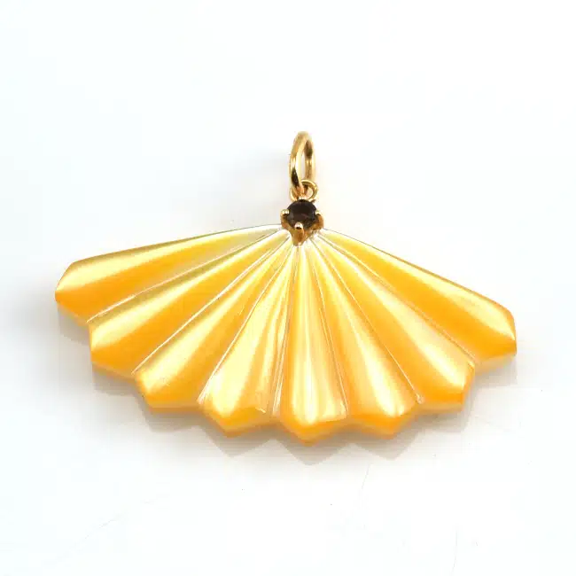 Mother of pearl inlay precision cut for luxury jewelry applications